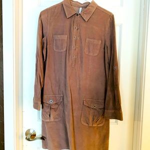 Fine grained corduroy dress